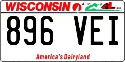 WI license plate 896VEI