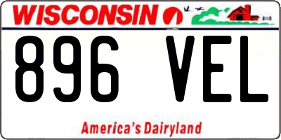 WI license plate 896VEL