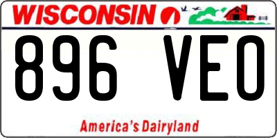 WI license plate 896VEO