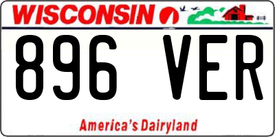 WI license plate 896VER