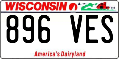 WI license plate 896VES