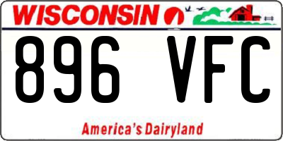 WI license plate 896VFC