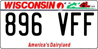 WI license plate 896VFF
