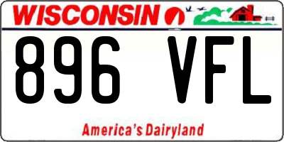 WI license plate 896VFL