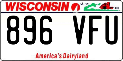 WI license plate 896VFU