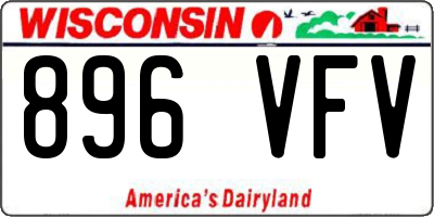 WI license plate 896VFV