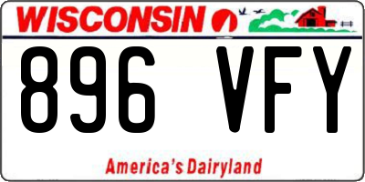 WI license plate 896VFY