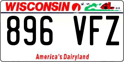 WI license plate 896VFZ