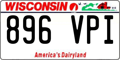 WI license plate 896VPI
