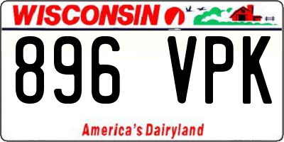 WI license plate 896VPK