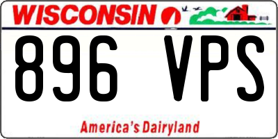 WI license plate 896VPS
