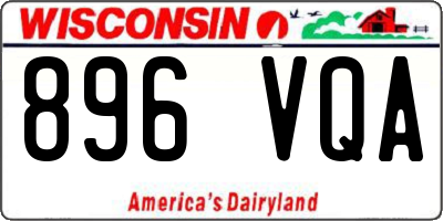 WI license plate 896VQA