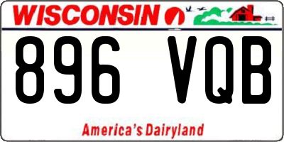 WI license plate 896VQB