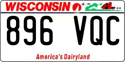 WI license plate 896VQC