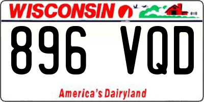 WI license plate 896VQD