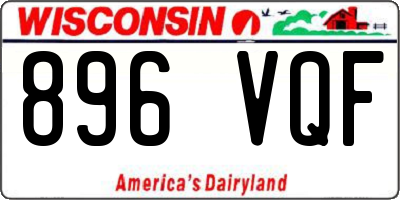 WI license plate 896VQF