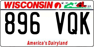 WI license plate 896VQK