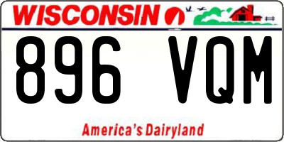 WI license plate 896VQM