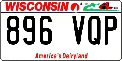 WI license plate 896VQP