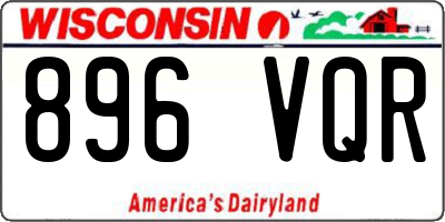 WI license plate 896VQR