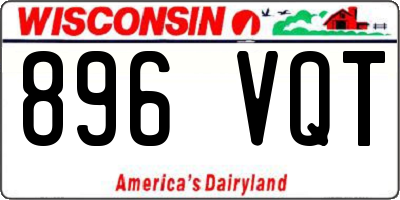WI license plate 896VQT