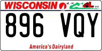 WI license plate 896VQY