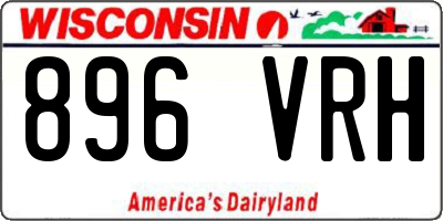 WI license plate 896VRH