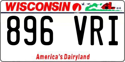 WI license plate 896VRI
