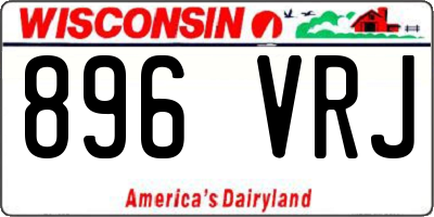 WI license plate 896VRJ