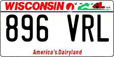 WI license plate 896VRL