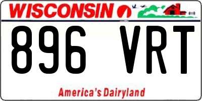 WI license plate 896VRT