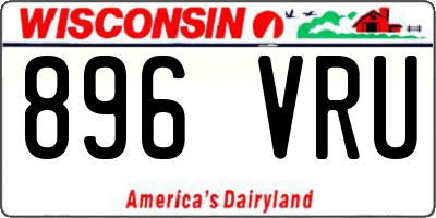 WI license plate 896VRU
