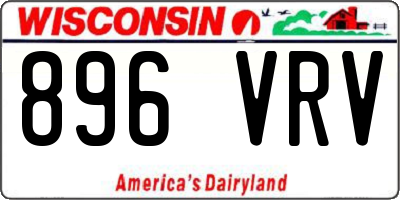 WI license plate 896VRV