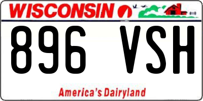 WI license plate 896VSH