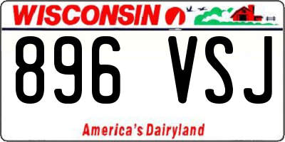 WI license plate 896VSJ