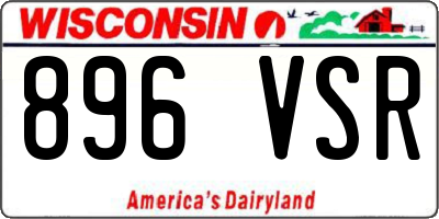 WI license plate 896VSR