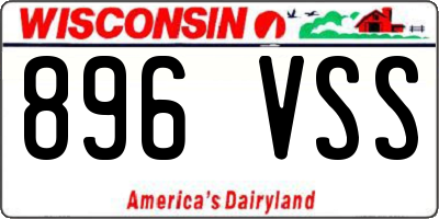 WI license plate 896VSS