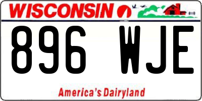 WI license plate 896WJE