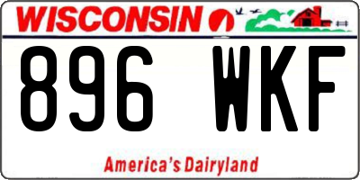 WI license plate 896WKF