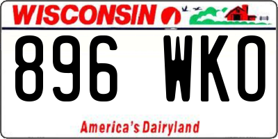 WI license plate 896WKO