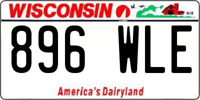 WI license plate 896WLE