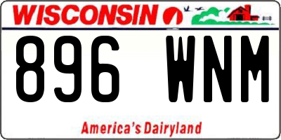 WI license plate 896WNM