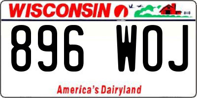 WI license plate 896WOJ