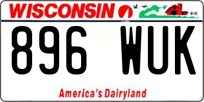 WI license plate 896WUK
