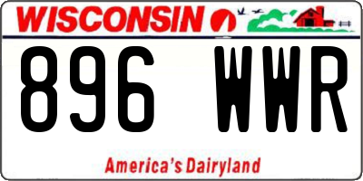 WI license plate 896WWR