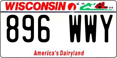 WI license plate 896WWY