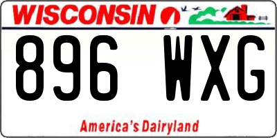 WI license plate 896WXG