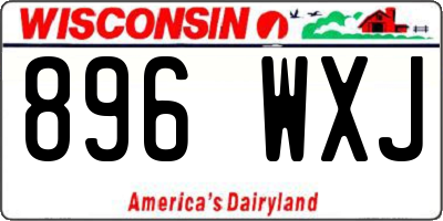 WI license plate 896WXJ