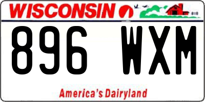 WI license plate 896WXM