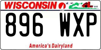 WI license plate 896WXP